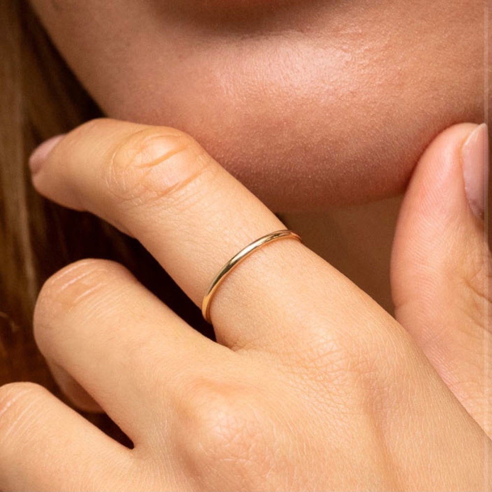 Mejuri 14k Gold Stacker Ring